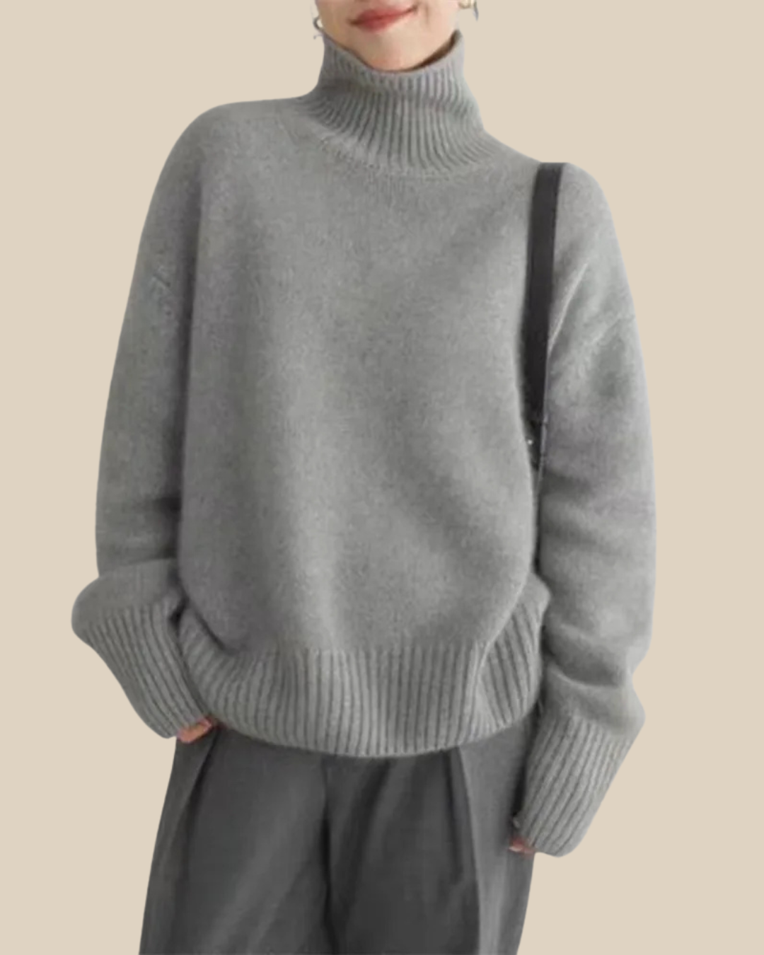 Acantha - Suéter de cuello de tortuga suave