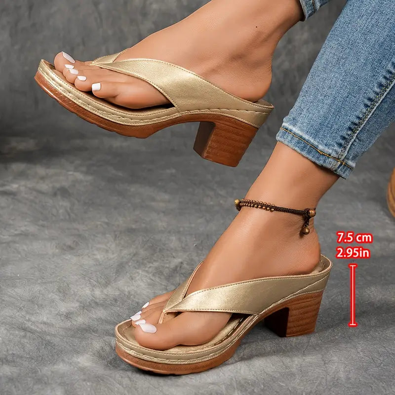 Jorja - Sandalias de tacón con diseño contorneado