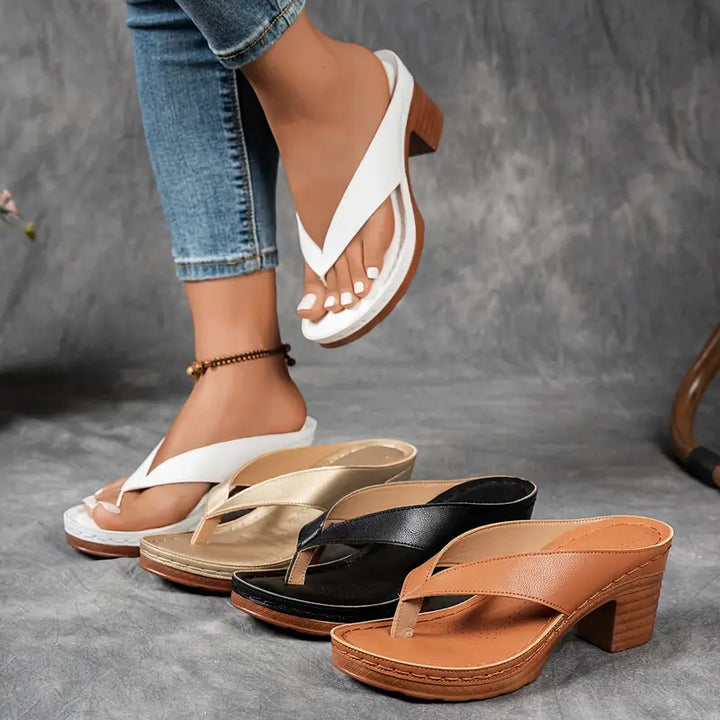 Jorja - Sandalias de tacón con diseño contorneado