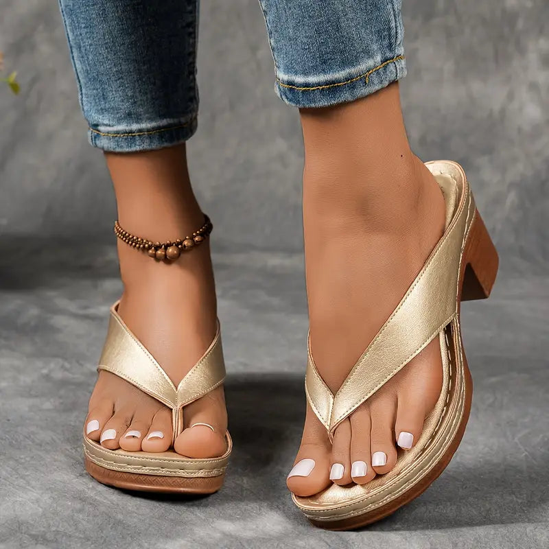 Jorja - Sandalias de tacón con diseño contorneado
