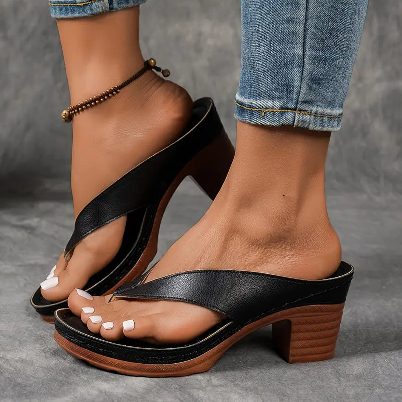 Jorja - Sandalias de tacón con diseño contorneado