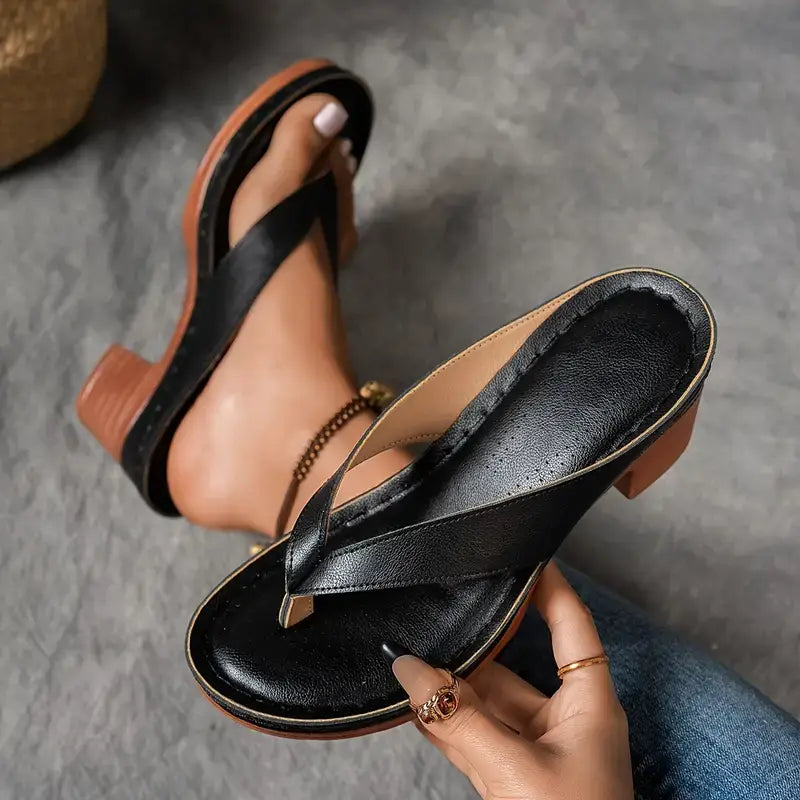 Jorja - Sandalias de tacón con diseño contorneado