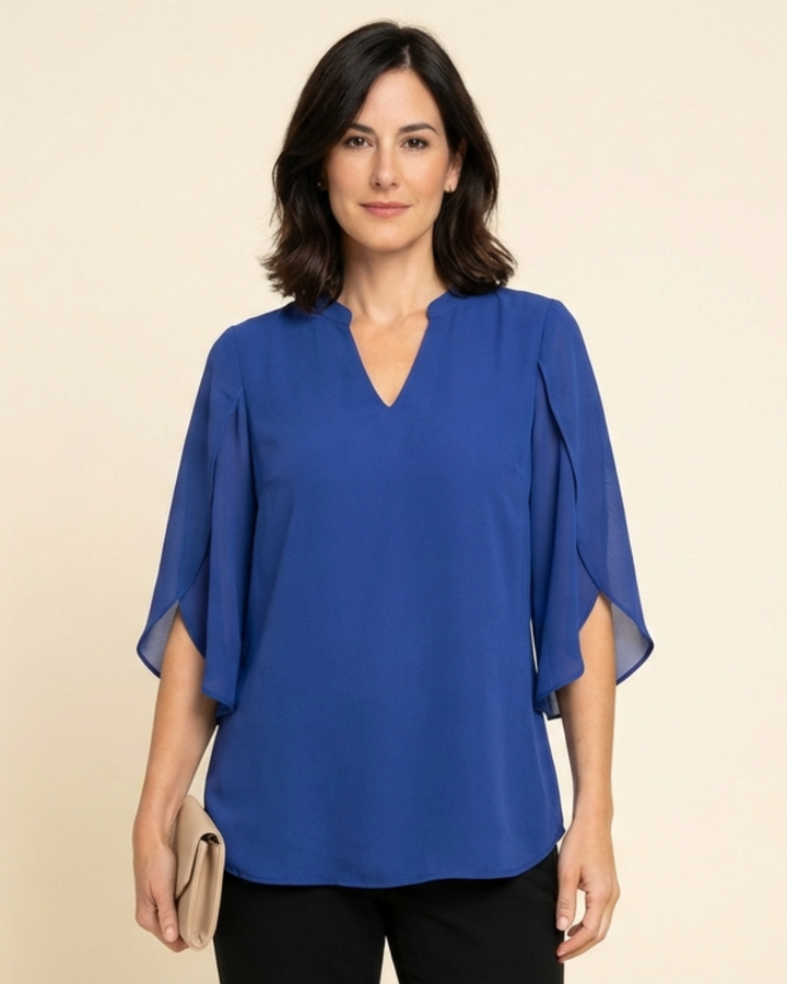 Zanyelle - Blusa con capa de tacto suave
