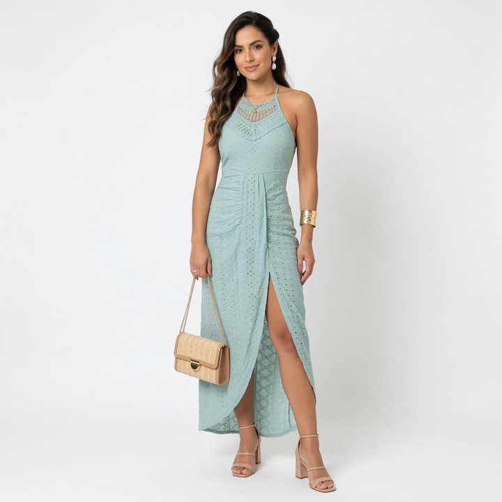 Phaedra - Vestido cruzado fluido