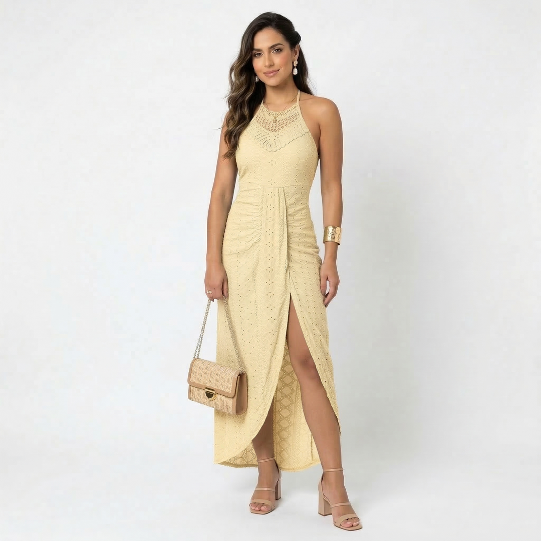 Phaedra - Vestido cruzado fluido