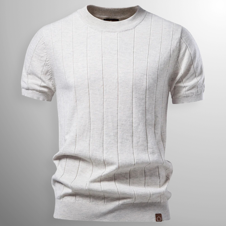 Flavian - Playera de manga corta texturizada