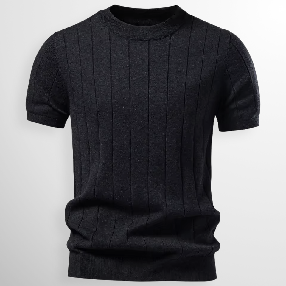 Flavian - Playera de manga corta texturizada