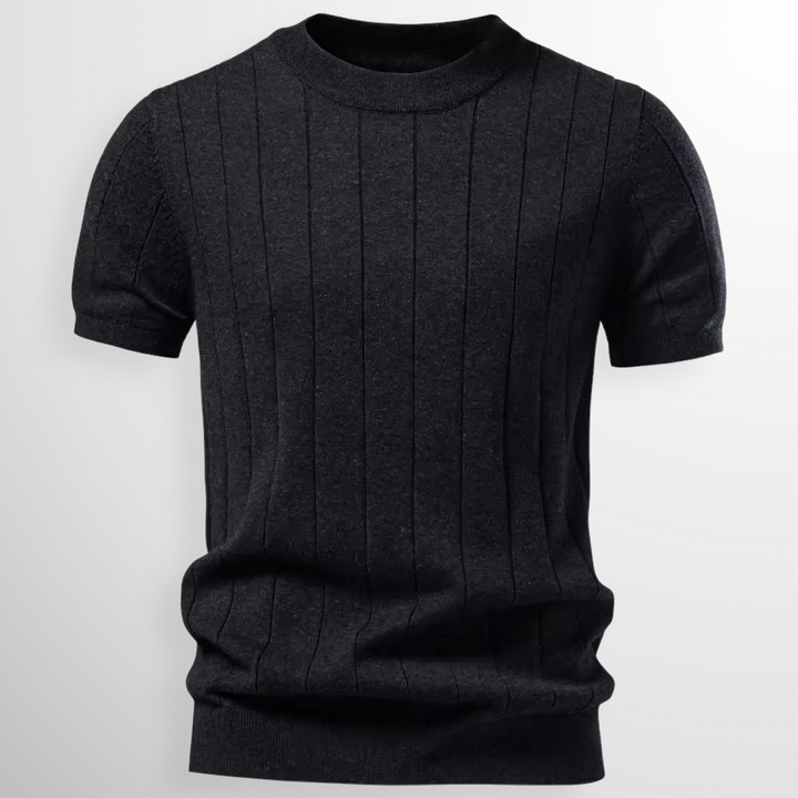 Flavian - Playera de manga corta texturizada