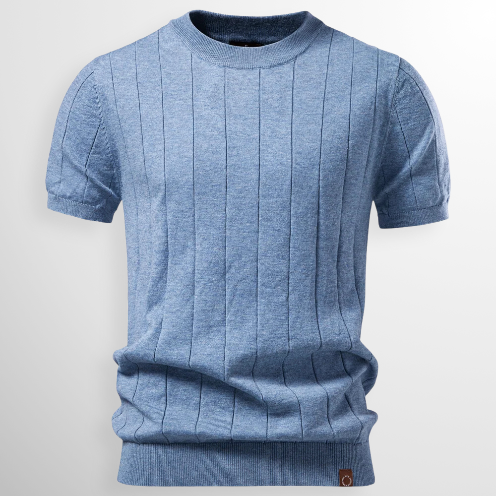 Flavian - Playera de manga corta texturizada