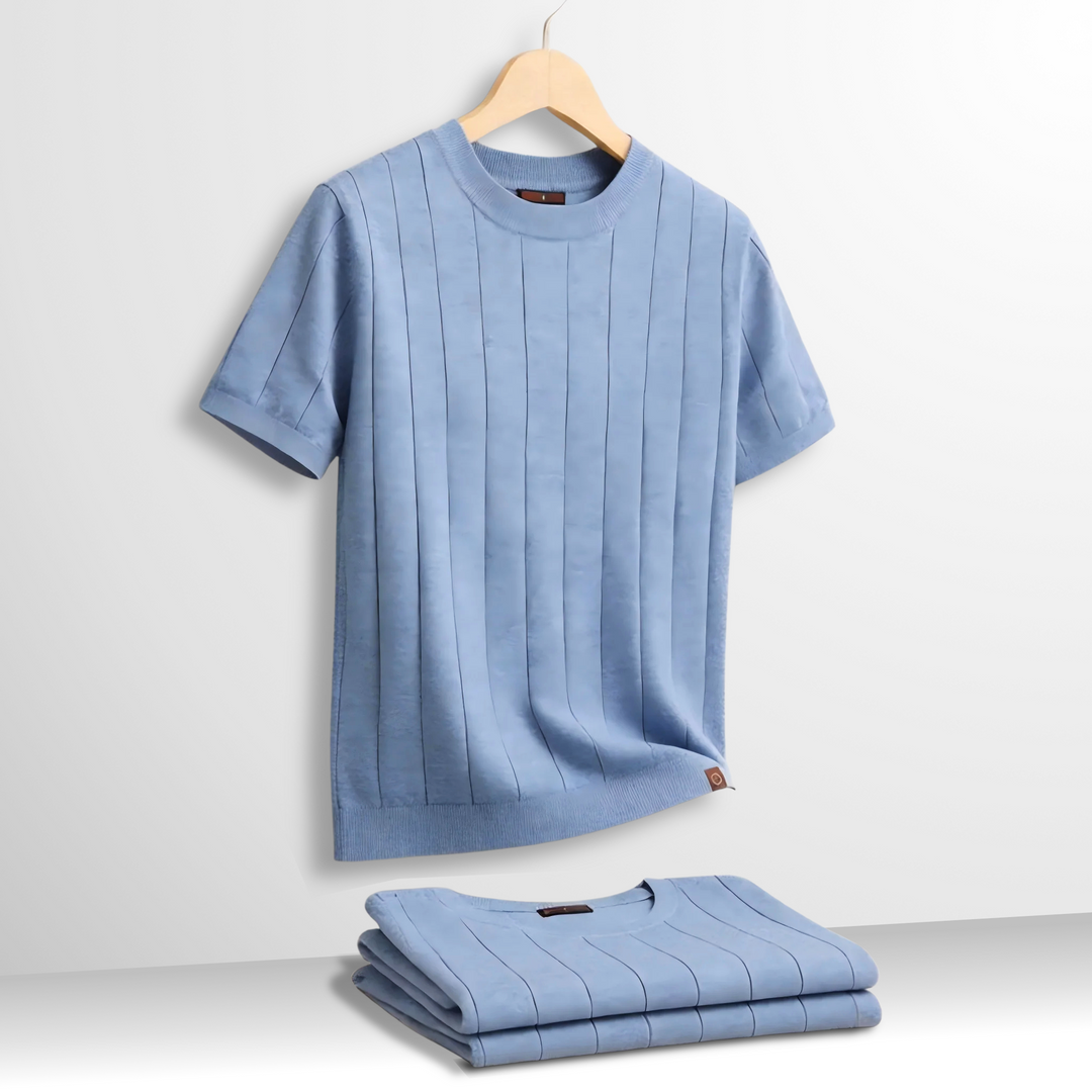 Flavian - Playera de manga corta texturizada