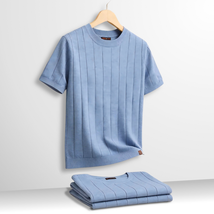 Flavian - Playera de manga corta texturizada