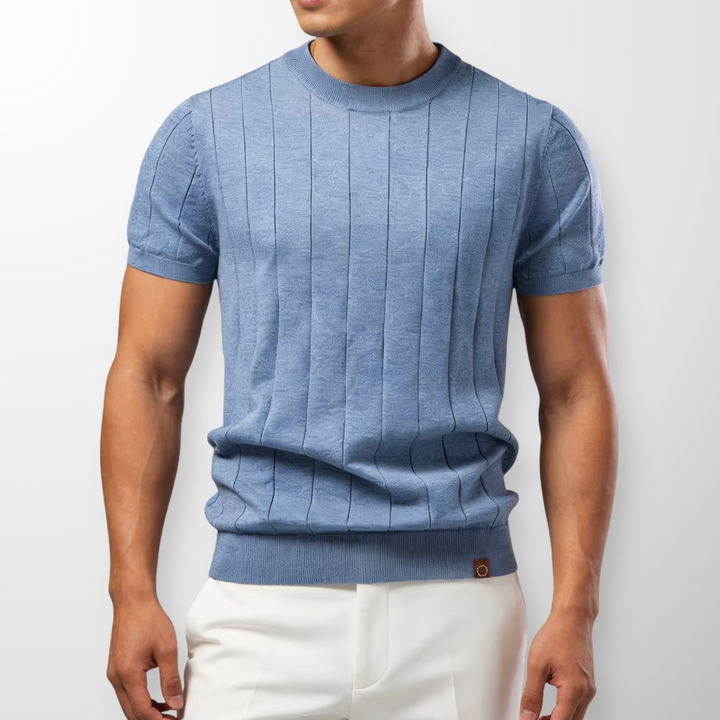 Flavian - Playera de manga corta texturizada