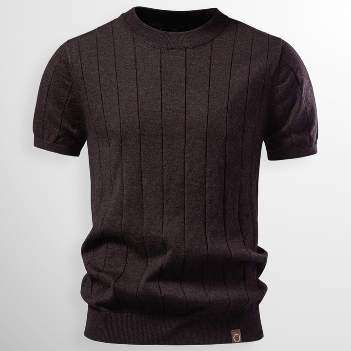 Flavian - Playera de manga corta texturizada