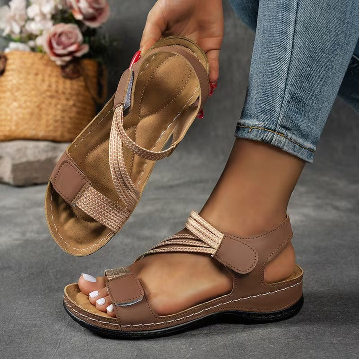 Courtney - Sandalias Confort con Tiras Cruzadas