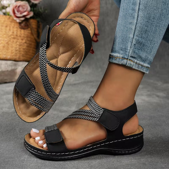 Courtney - Sandalias Confort con Tiras Cruzadas