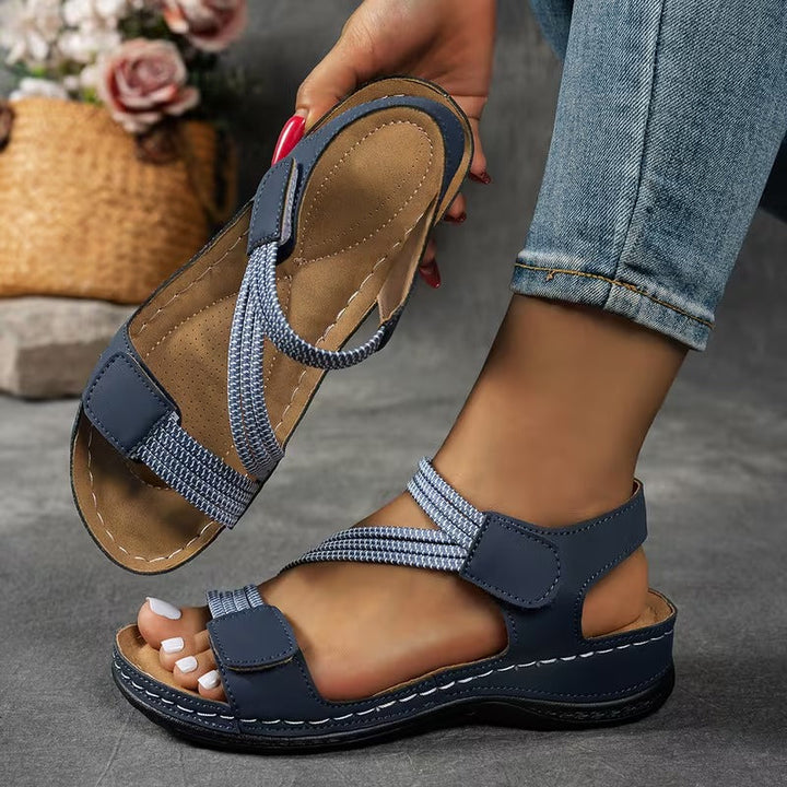 Courtney - Sandalias Confort con Tiras Cruzadas