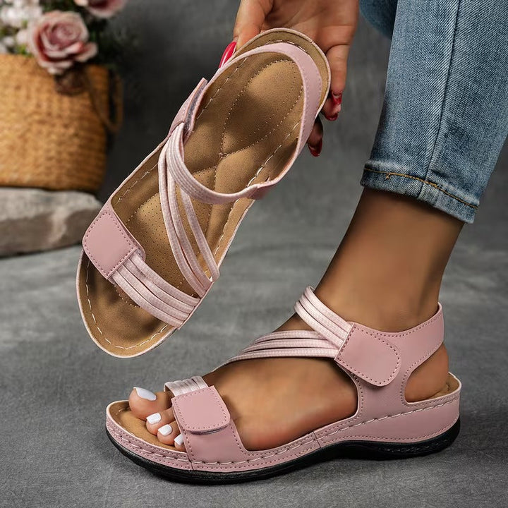 Courtney - Sandalias Confort con Tiras Cruzadas
