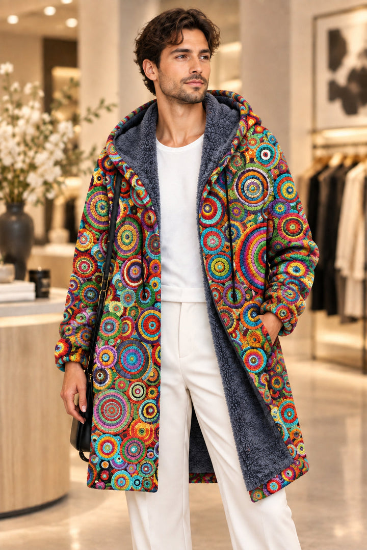 Ames - Cárdigan de tacto suave con estampado