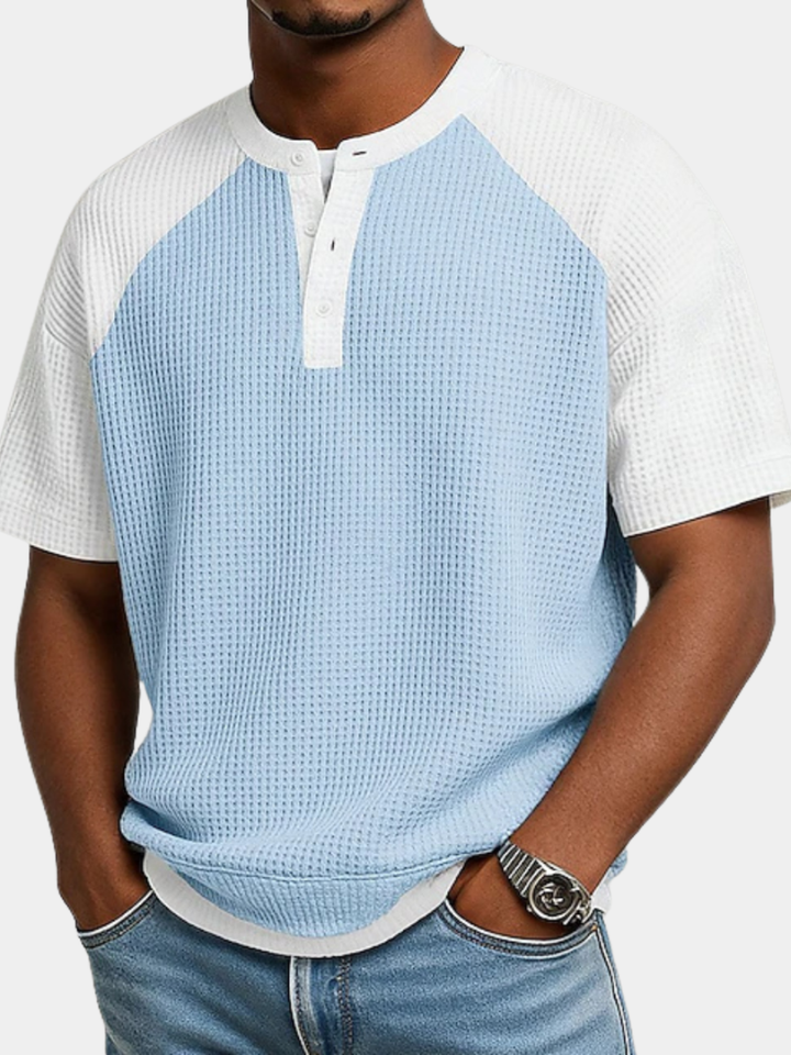 Arbor - Polo de punto con textura tipo waffle