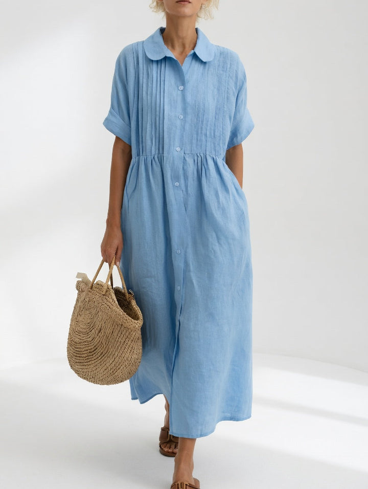Jorisa - Vestido midi de manga corta