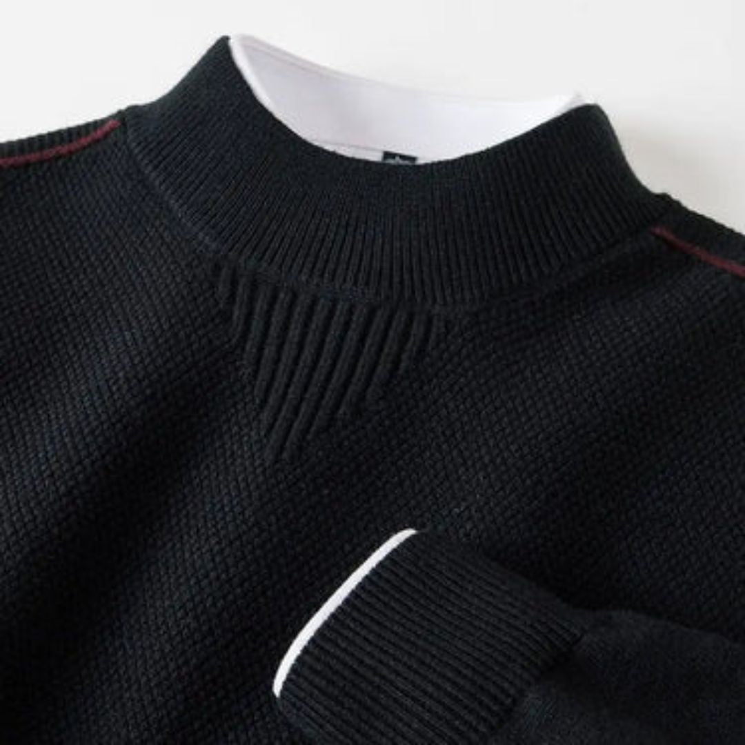 Kelvis - Suéter de cuello alto con jacquard texturizado