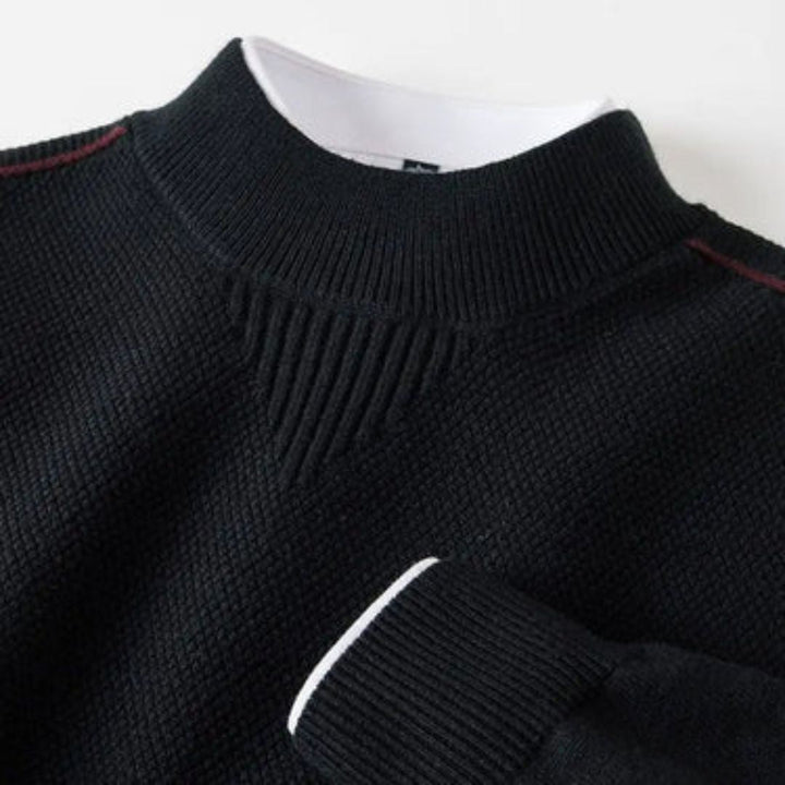 Kelvis - Suéter de cuello alto con jacquard texturizado