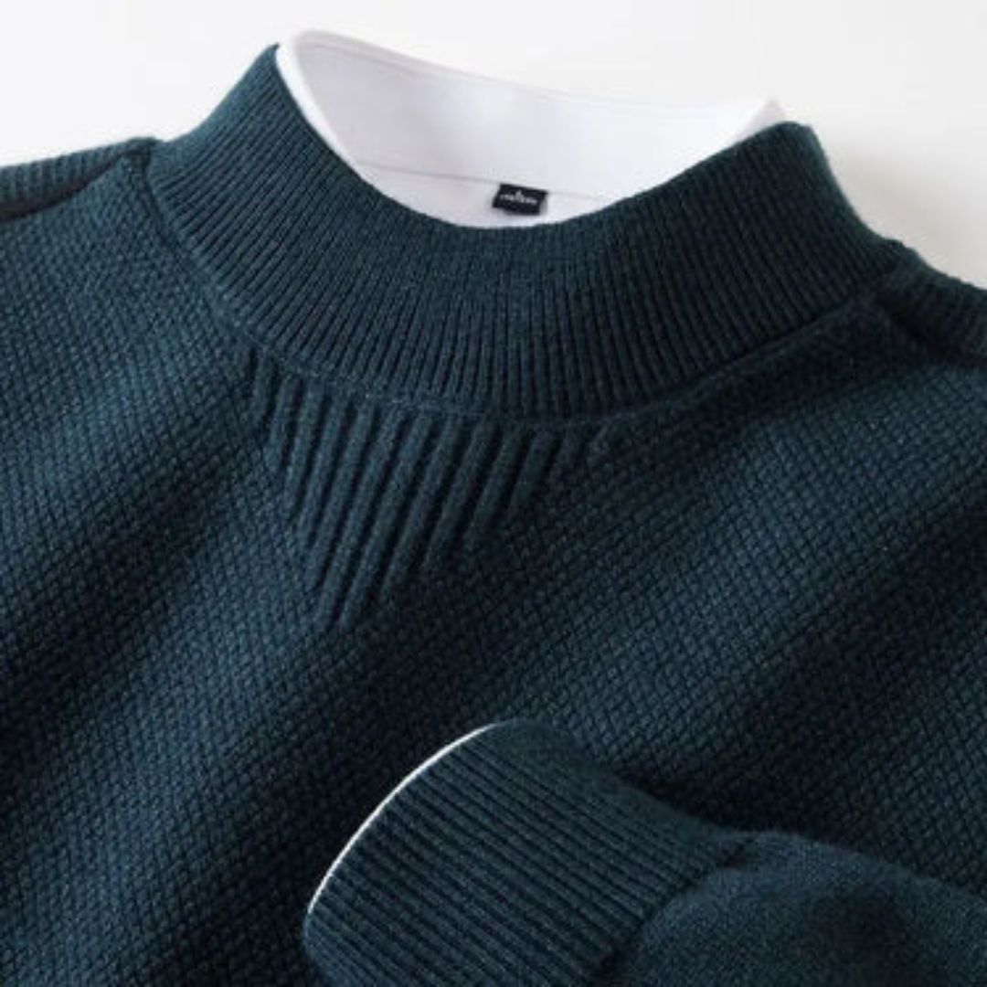 Kelvis - Suéter de cuello alto con jacquard texturizado