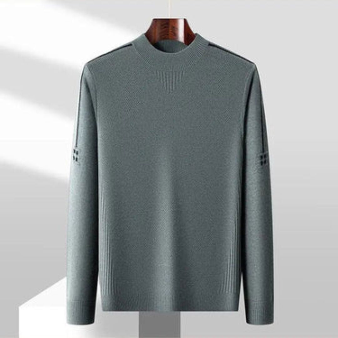 Kelvis - Suéter de cuello alto con jacquard texturizado