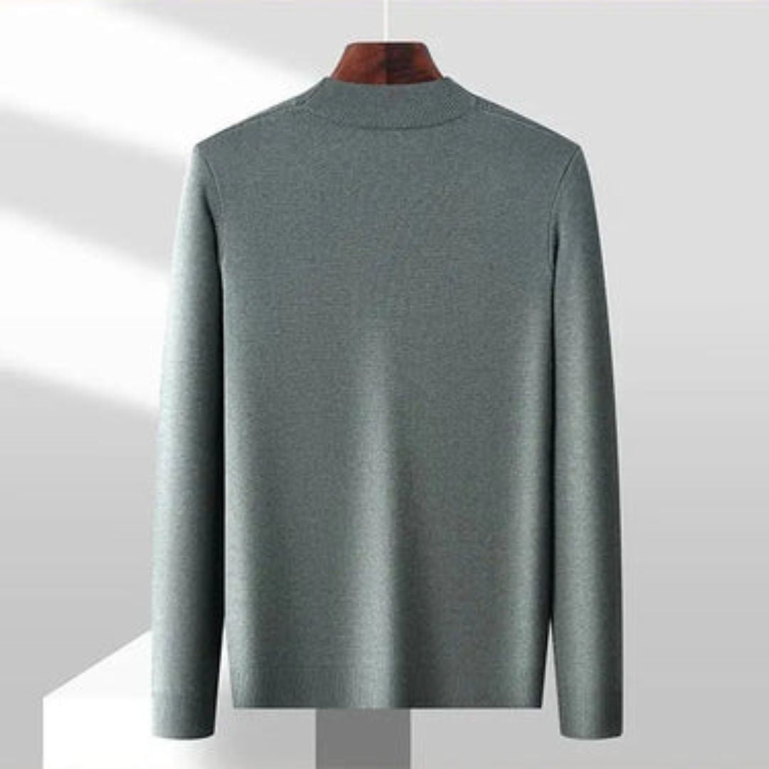 Kelvis - Suéter de cuello alto con jacquard texturizado