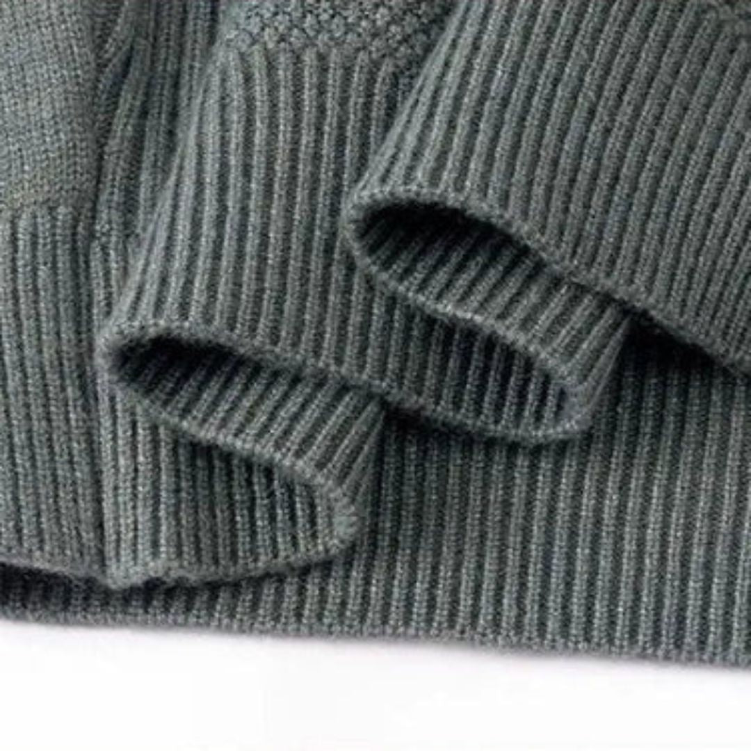 Kelvis - Suéter de cuello alto con jacquard texturizado