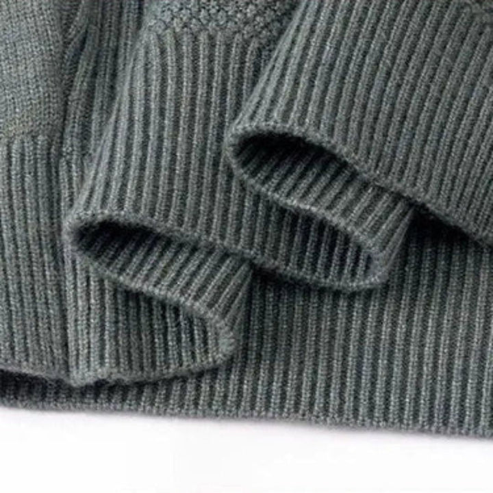 Kelvis - Suéter de cuello alto con jacquard texturizado