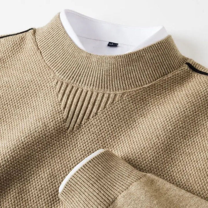 Kelvis - Suéter de cuello alto con jacquard texturizado