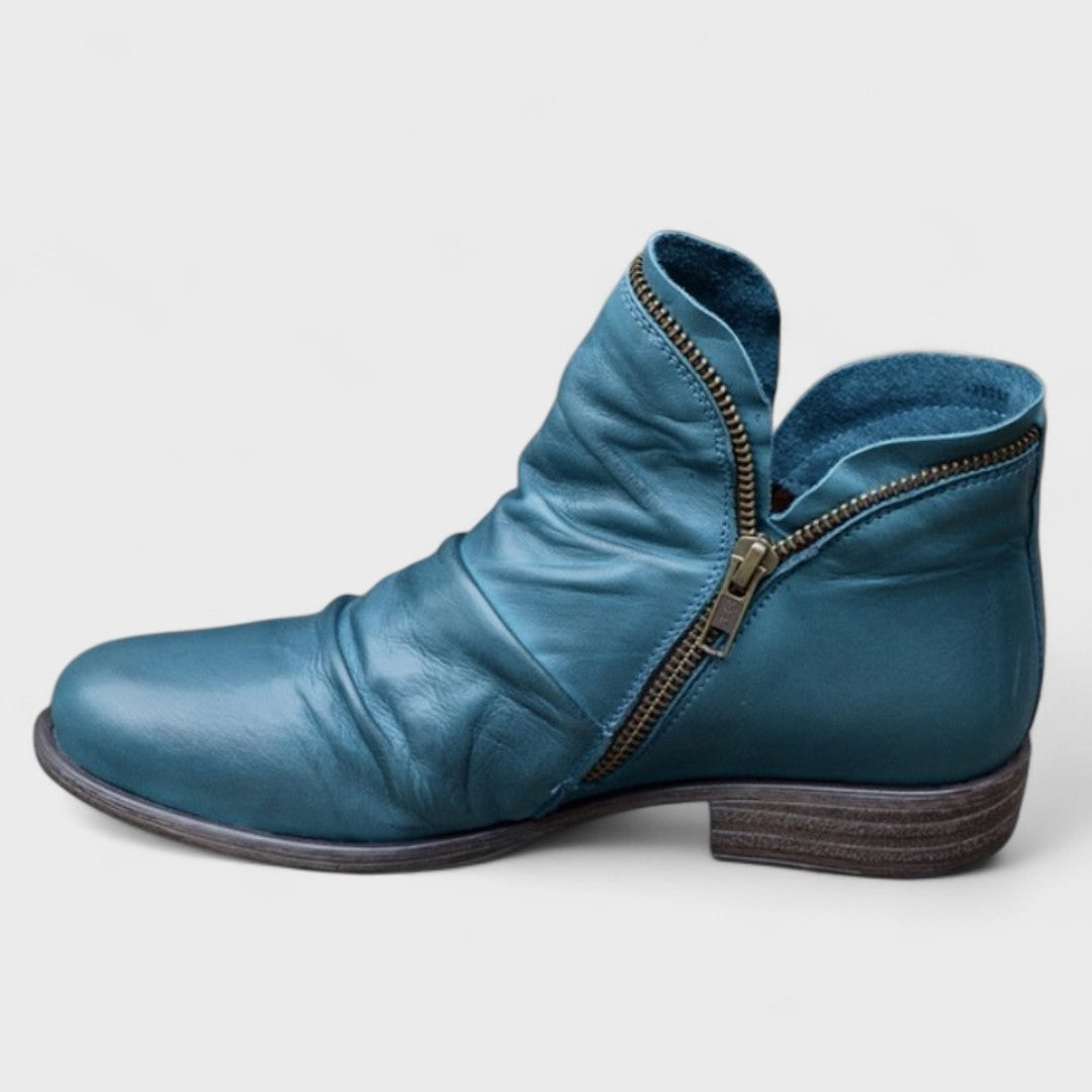 Endora - Botines elegantes con cremallera lateral