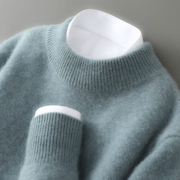 Ulvian - Suéter con cuello perkins suave al tacto