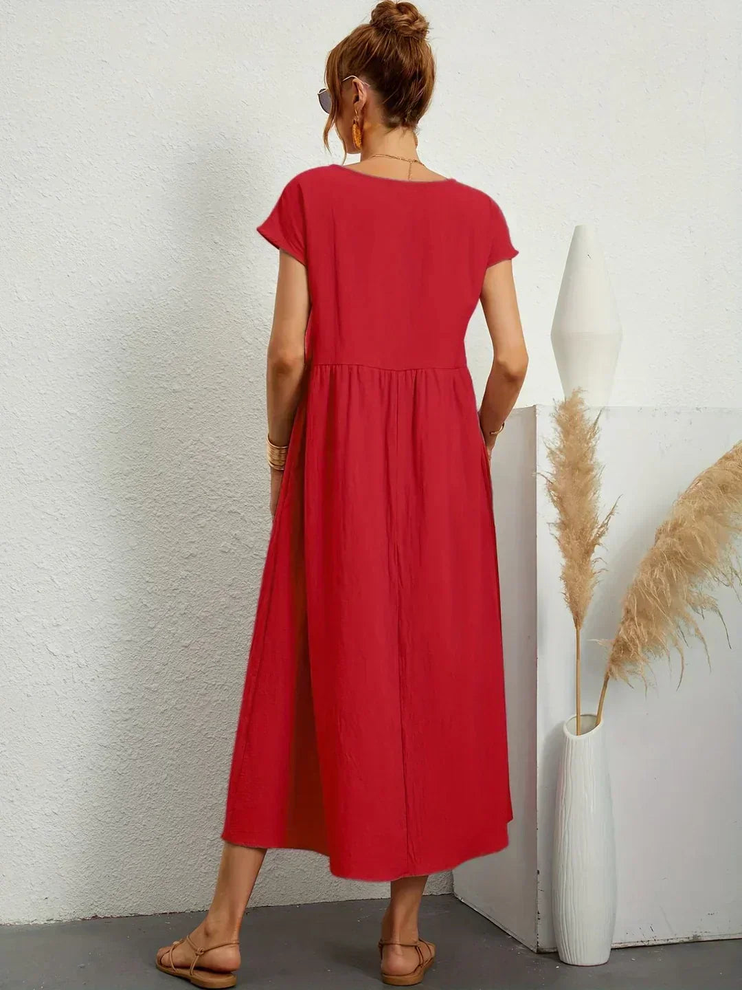 Keiraen - Vestido elegante de tacto suave