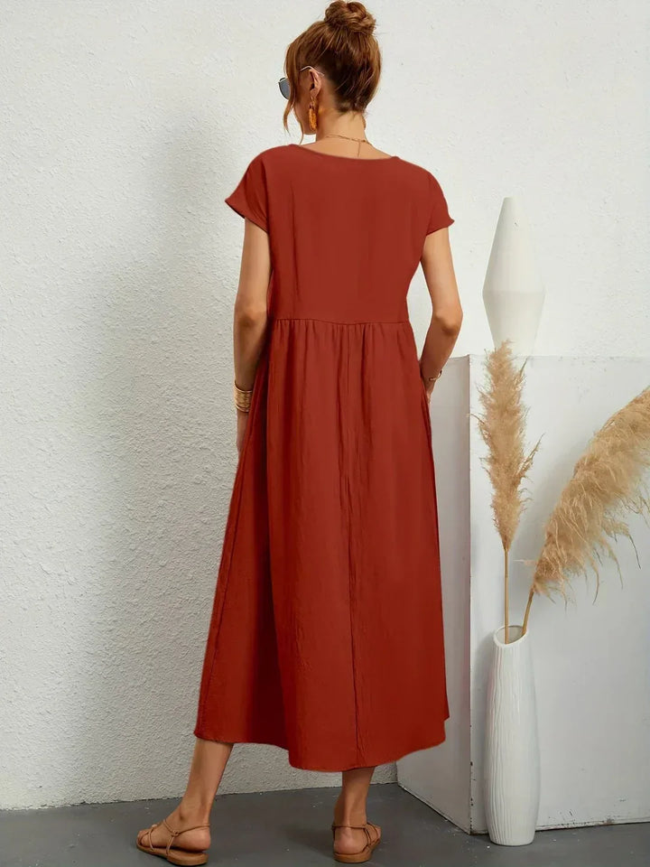 Keiraen - Vestido elegante de tacto suave