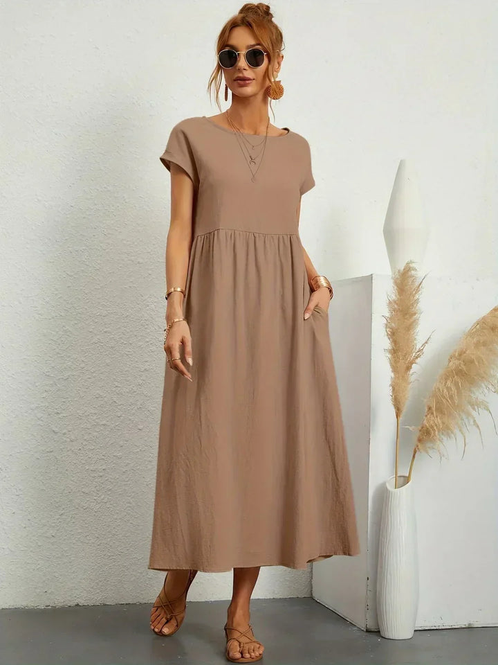 Keiraen - Vestido elegante de tacto suave