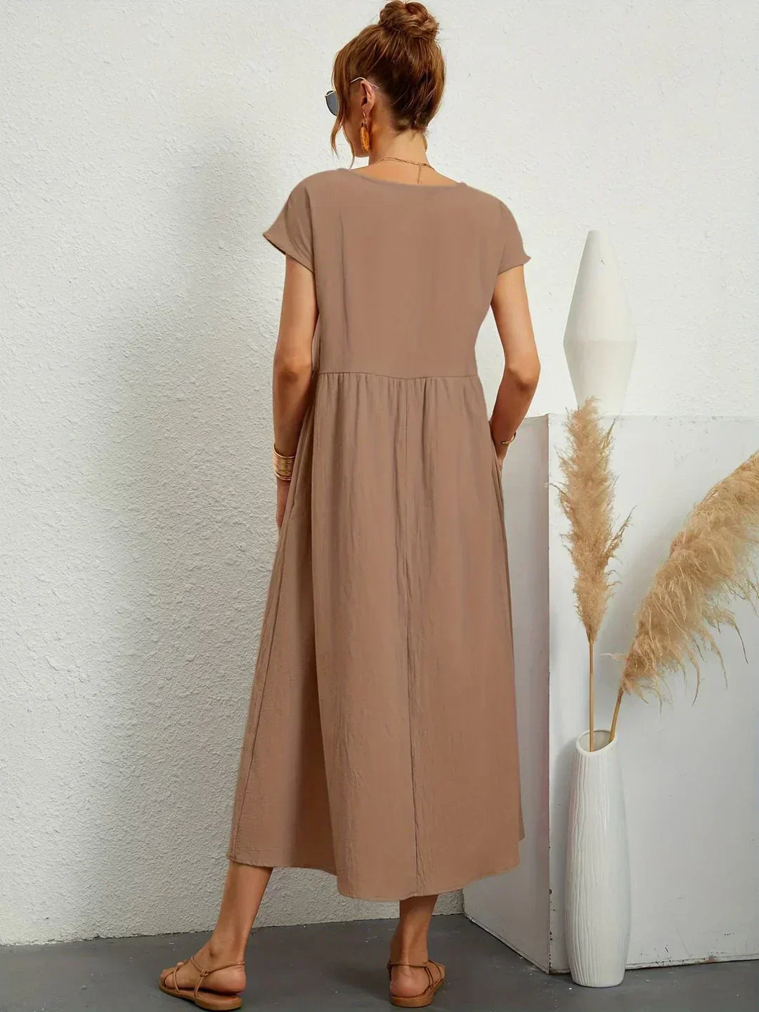 Keiraen - Vestido elegante de tacto suave