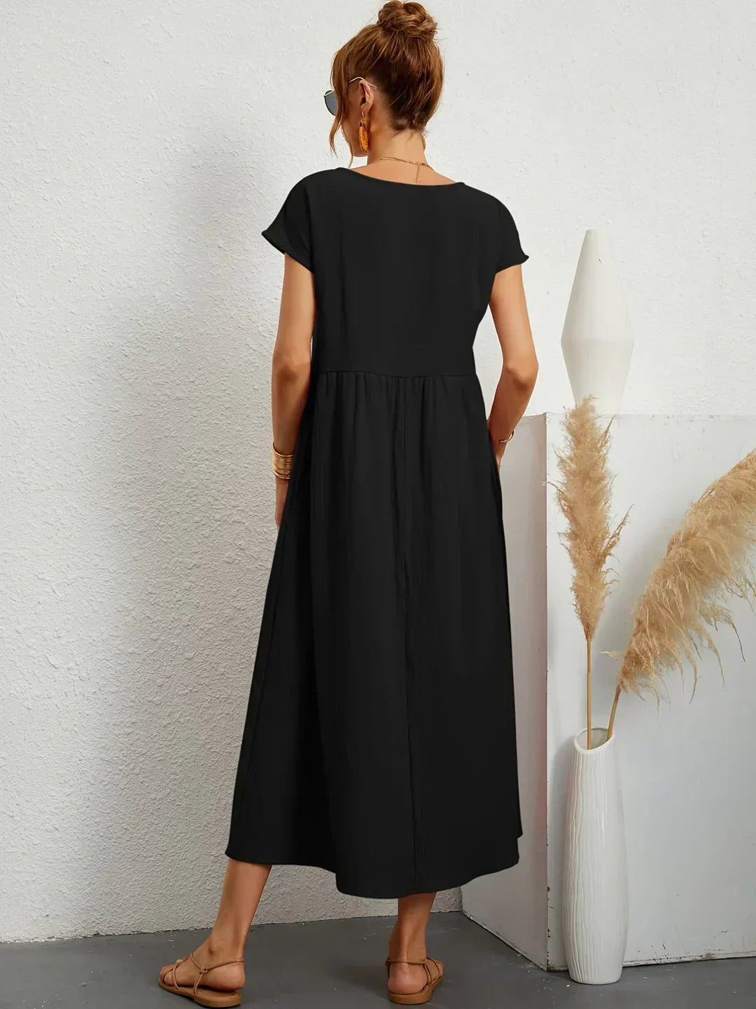 Keiraen - Vestido elegante de tacto suave