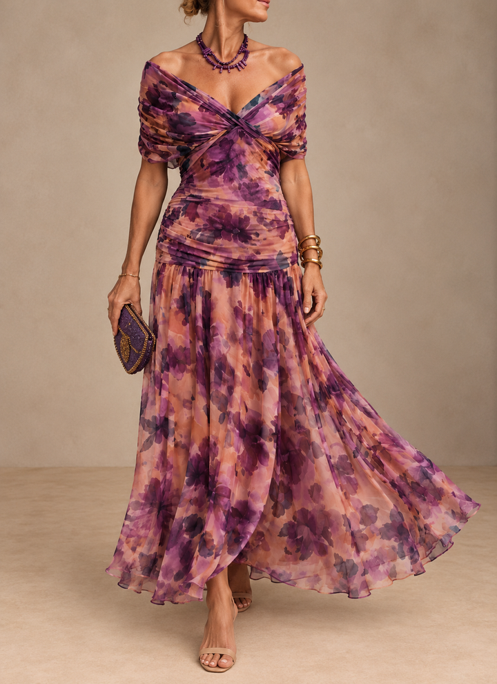 Nola - Vestido de noche etéreo de corte sirena