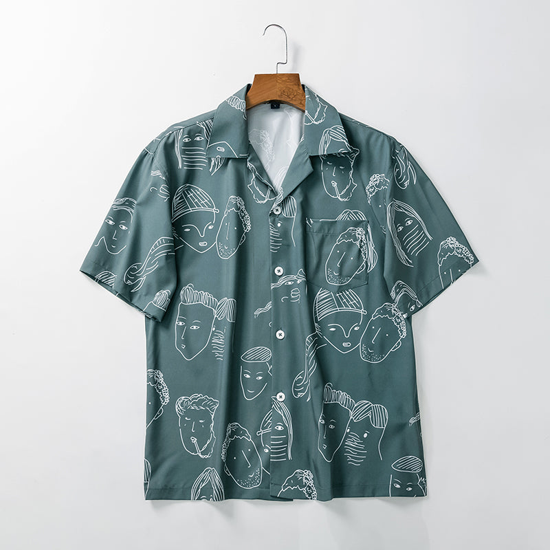 Nash - Camisa de cuello cubano suave al tacto