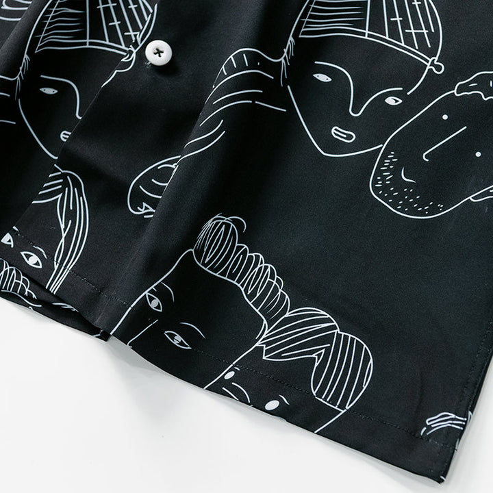 Nash - Camisa de cuello cubano suave al tacto
