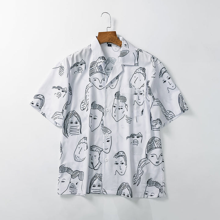 Nash - Camisa de cuello cubano suave al tacto