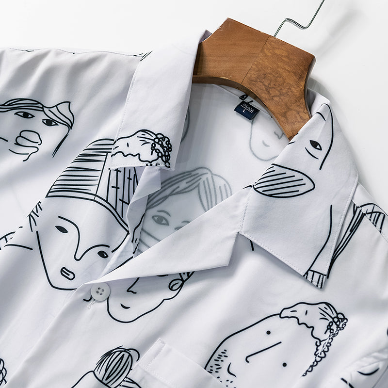 Nash - Camisa de cuello cubano suave al tacto