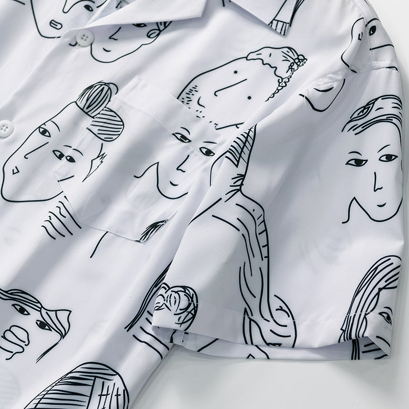 Nash - Camisa de cuello cubano suave al tacto