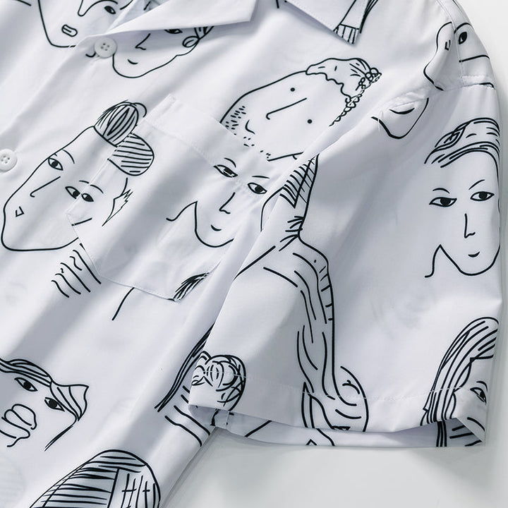 Nash - Camisa de cuello cubano suave al tacto