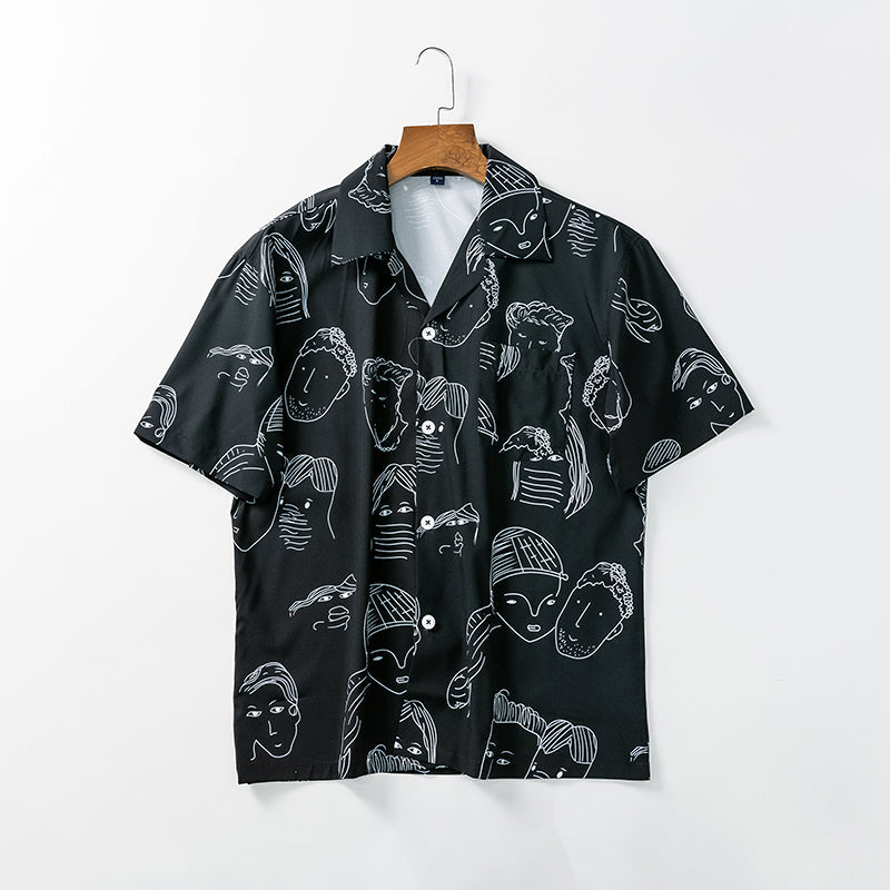 Nash - Camisa de cuello cubano suave al tacto