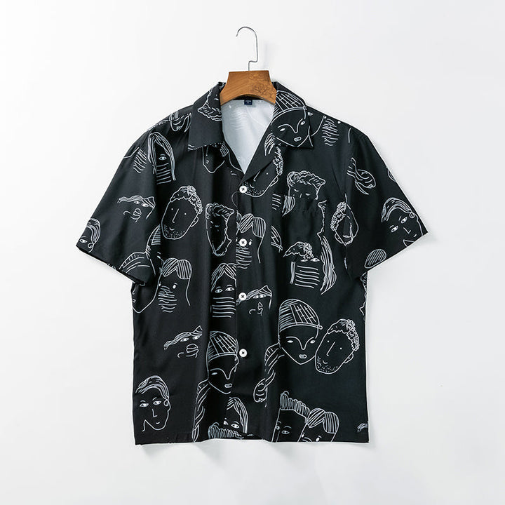 Nash - Camisa de cuello cubano suave al tacto
