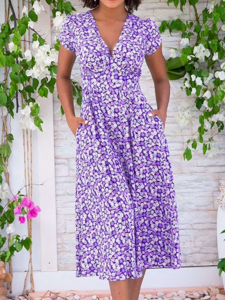Esperanza - Vestido floral elegante y casual