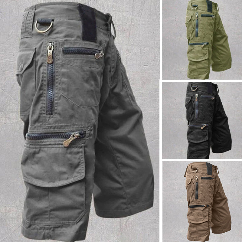 Lioran - Shorts cargo de tejido pesado